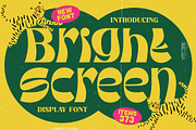 Bright Screen Retro Display Font, a Sans Serif Font by timelesstype.co (Thumbnail 1 of 15)