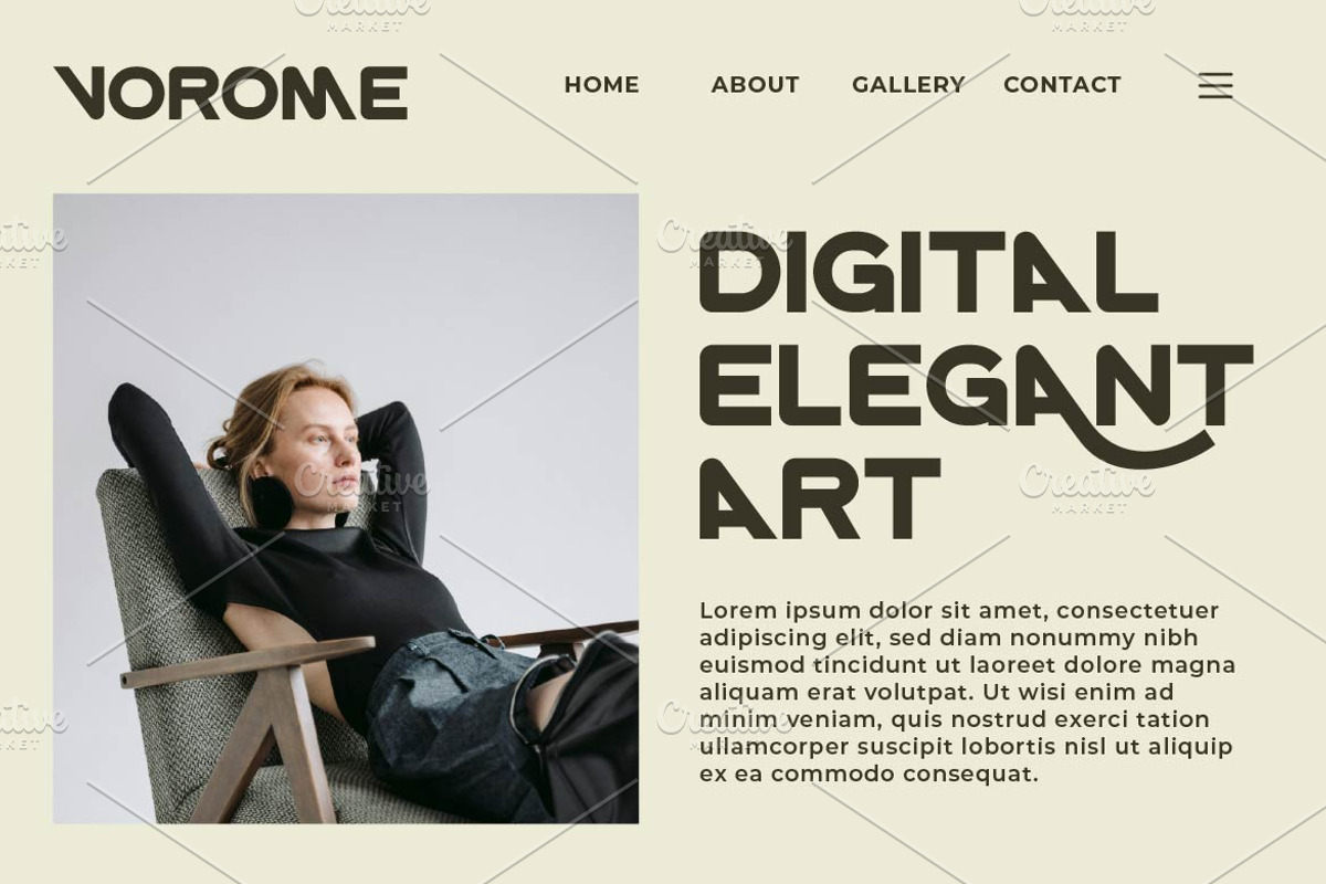 Vorome Logo Sans Font, a Sans Serif Font by Artiveko (Photo 2 of 8)