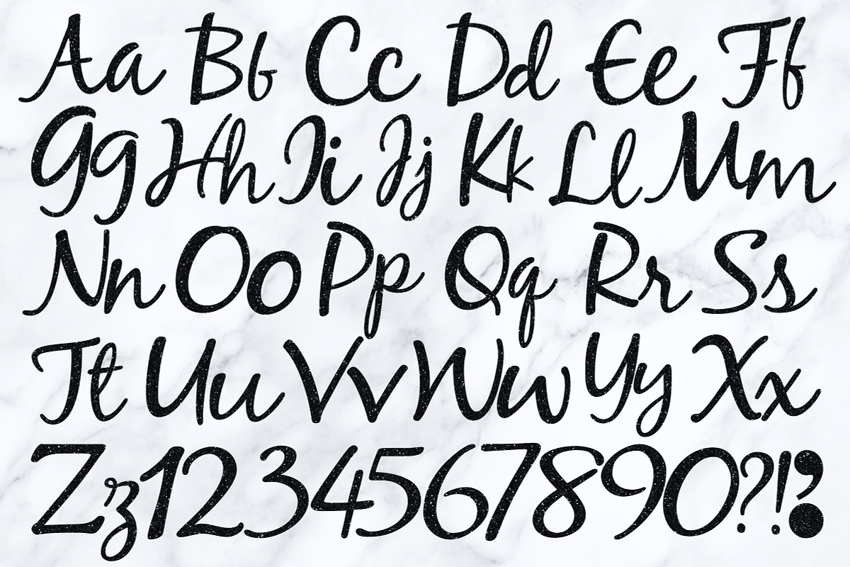 Black Glitter Alphabet, an Object Graphic by Patterns for Dessert (Photo 2 of 5)