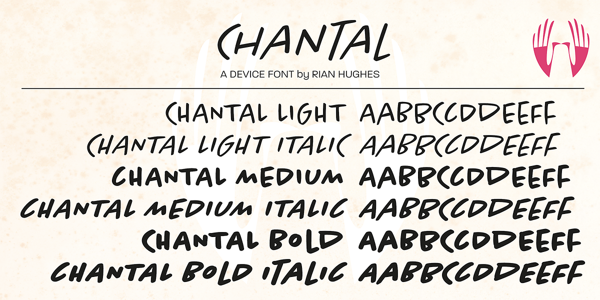 Chantal, a Handwritten Font by Device (Photo 3 of 5)