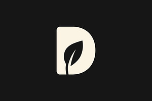 Letter D Logo Vector Design Simple