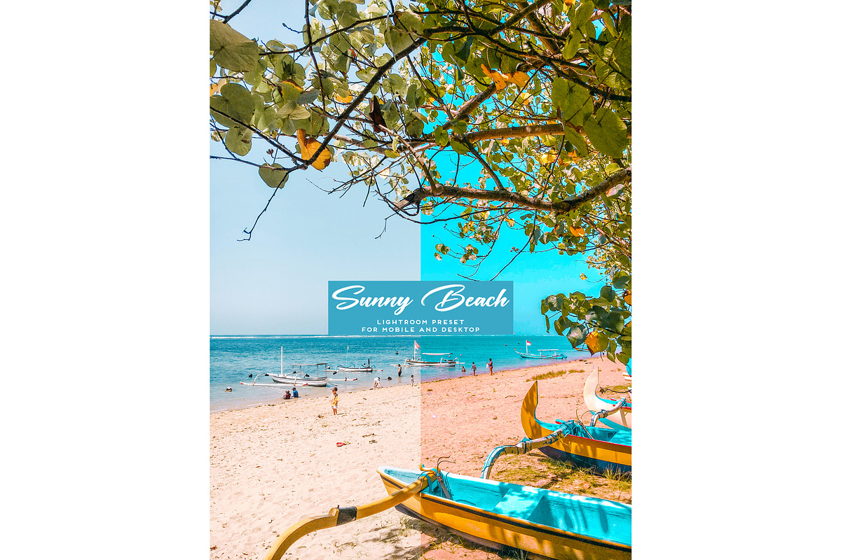 Sunny Beach Lightroom Preset DNG XMP, a Preset Add-On by Mirelyn (Photo 11 of 11)