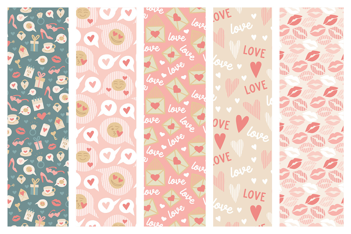 Happy Valentine's day heart bundle, a Pattern Graphic by RevolutionizZed (Photo 6 of 13)