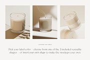 Candle Mockups + Label Mockups, a Packaging Mockup by October November (Thumbnail 6 of 10)