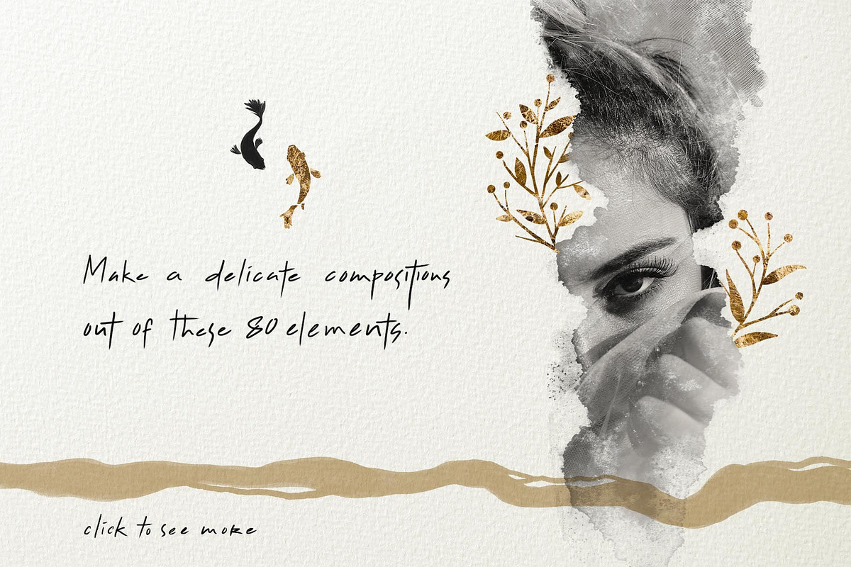 Ukiyo Watercolor Elements, a Texture Illustration by Storyteller Imagery (Photo 5 of 5)