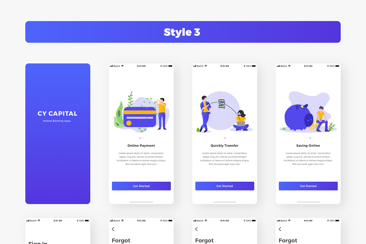 Cy Capital Bank App UI Kit, an App Template by Capi Product (Photo 13 of 18)