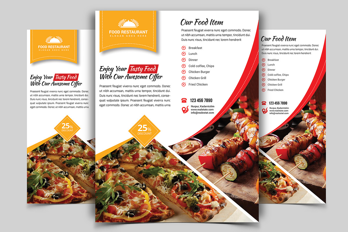 10 Restaurant Flyers Bundle 90% OFF, a Flyer Template by Imagine Design Studio (Photo 12 of 12)