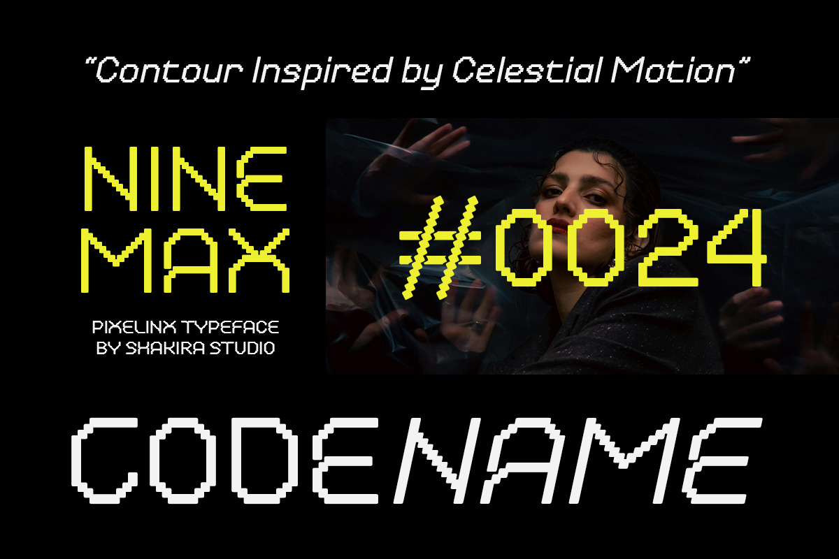 Pixelinx - Futuristic Display Pixel, a Sans Serif Font by Shakira Studio (Photo 6 of 10)