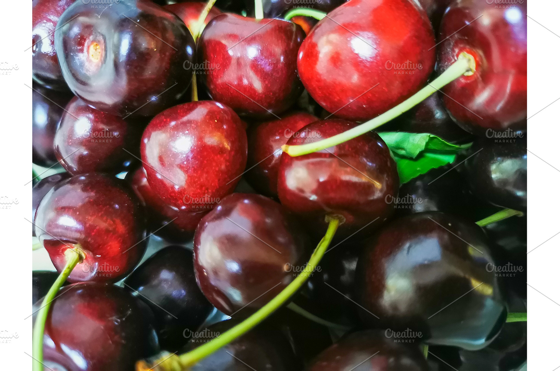 Sweet summer cherries closeup, a Food & Drink Photo by sceptical cactus