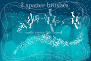 Aqua paradise procreate stamp brush, a Brush Add-On by Meisanmui (Thumbnail 4 of 9)