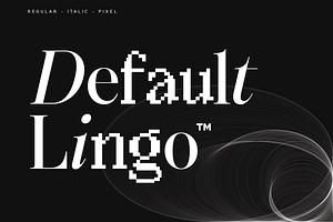 SS Default Lingo - Display Mix Font