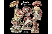 Lady Figurine Clipart PNG, an Illustration by Memories By Lea (Thumbnail 2 of 8)