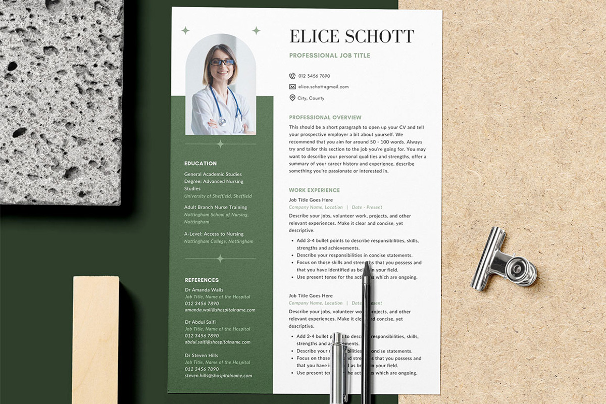 CANVA Resume Template / CV Set, a Resume Template by RWstudio (Photo 1 of 8)