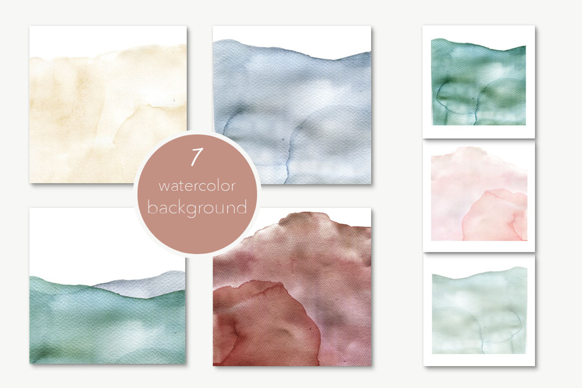 Watercolor - Stains & Brushstrokes, a Texture Graphic by MariePierLaf (Photo 5 of 8)