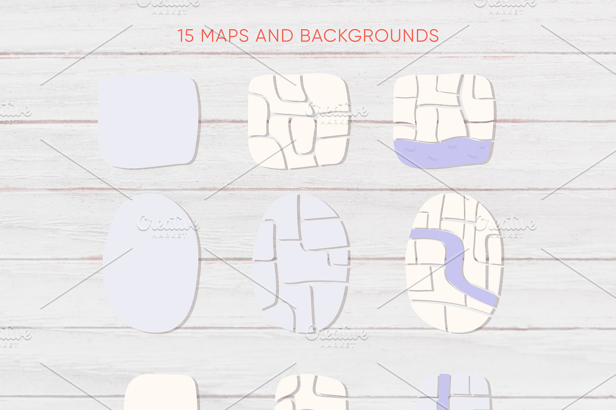 Christmas postcards, map creator, an Animal Illustration by Mariia Kovalchuk (Photo 6 of 10)