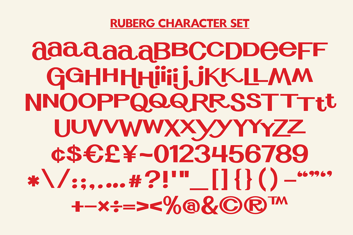 Ruberg | Retro Display Type!, a Font by StudioWorks (Photo 2 of 10)