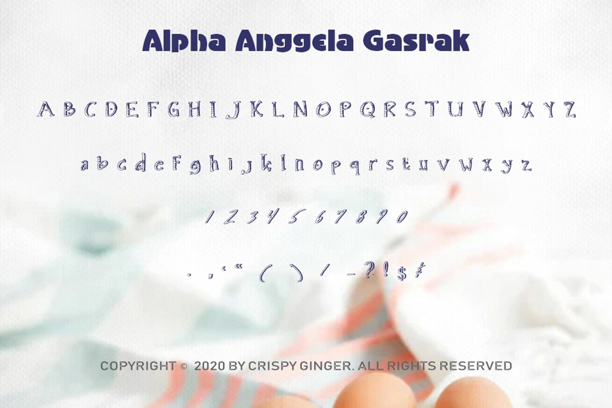 Alpha Anggela - 18 Font styles, a Script Font by Gblack Id (Photo 7 of 13)