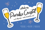 Paradise Coastal Modern Handwritten, a Handwritten Font by AmorfaType (Thumbnail 1 of 8)