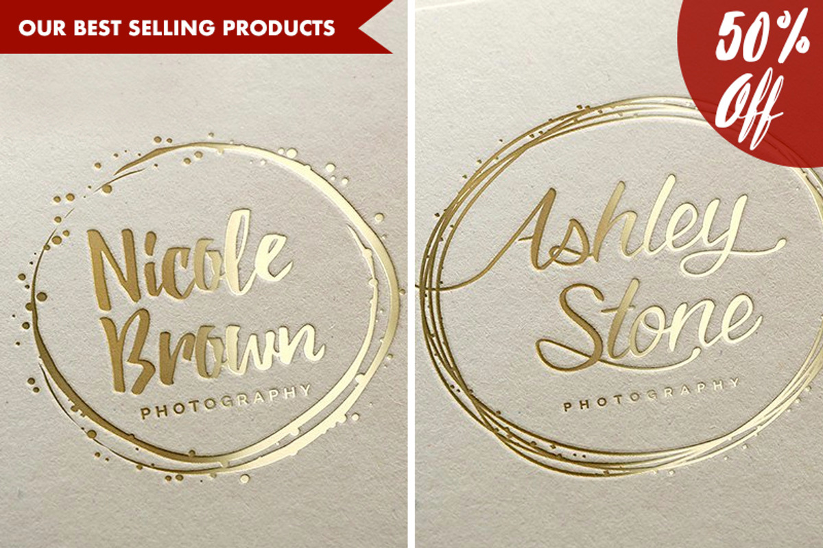 50% OFF!! 4 logo pack - best sellers, a Branding & Logo Template by DesignLux (Photo 1 of 7)
