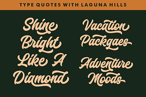 Laguna Hills Font