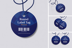 Round Label Tag Mockup, a Product Mockup by swsi-studio