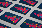 Christmas Card design template, an Illustration by Do2design (Thumbnail 3 of 4)