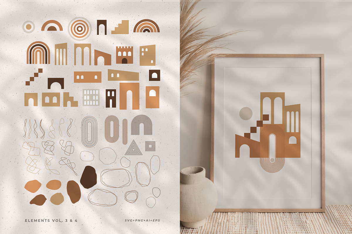 Abstract Terracota Shape Bundle, a Graphic by AndrewPixel (Photo 4 of 8)