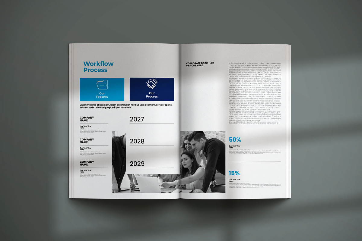 Corporate Brochure Template Layout, a Brochure Template by Creative-Work (Photo 4 of 8)