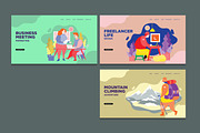 20 Flat Landing Page Illustration, a Work Illustration by singpentinkhappy (Thumbnail 6 of 6)