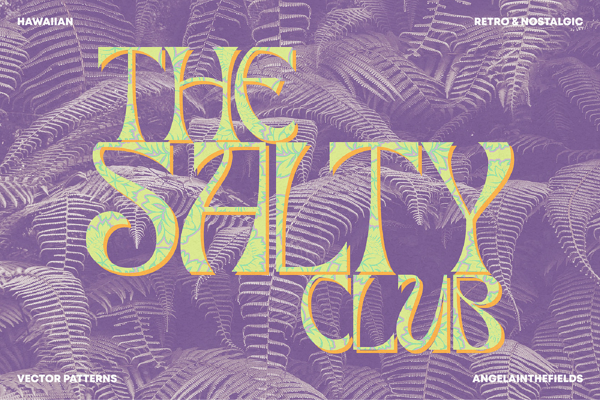 Vintage Hawaiian Vector Patterns, a Pattern Graphic by angelainthefields (Photo 9 of 10)