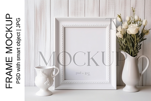 Frame Mockup 8x10 PSD JPG