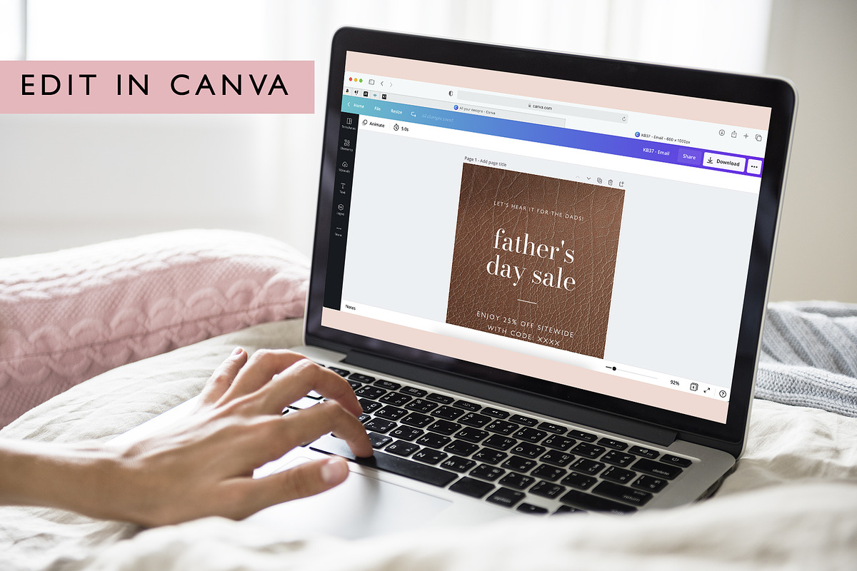 Father's Day Sale Email Template, an Email Template by KikiBunnyCreative (Photo 4 of 7)