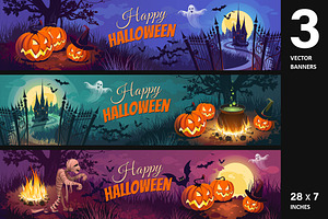 Halloween. Banners