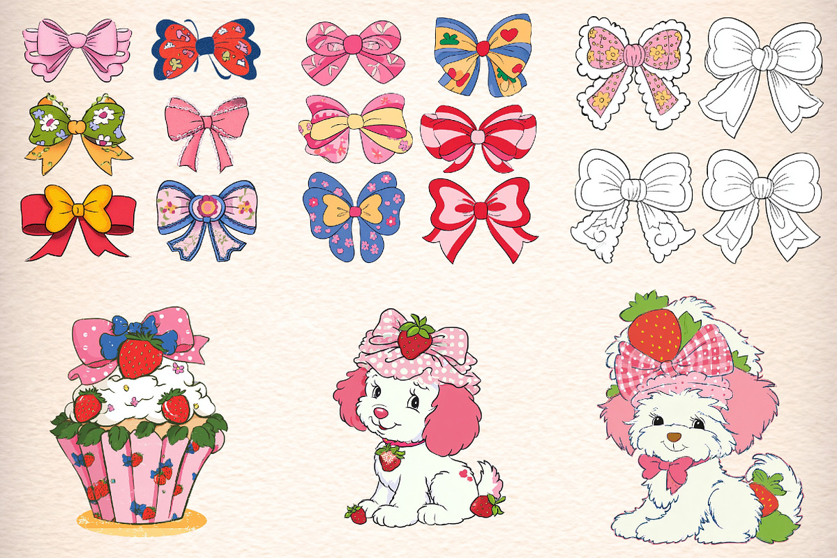 Strawberry Coquette Bow, an Illustration by Digital Artistic99 (Photo 3 of 11)