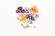 Watercolor Edible Flowers Clipart, an Object Illustration by New-School-Wave (Thumbnail 4 of 5)