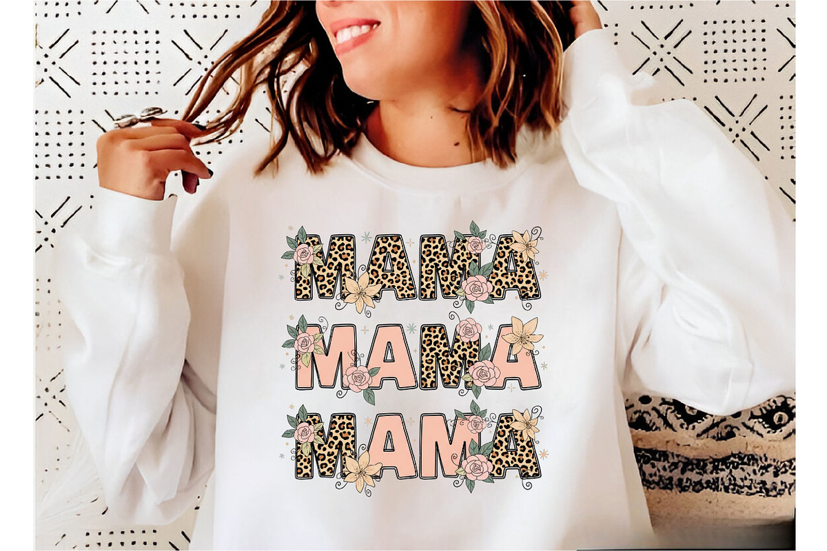 Leopard Mama Flower Mother's Day PNG, an Illustration by Designking (Photo 1 of 6)
