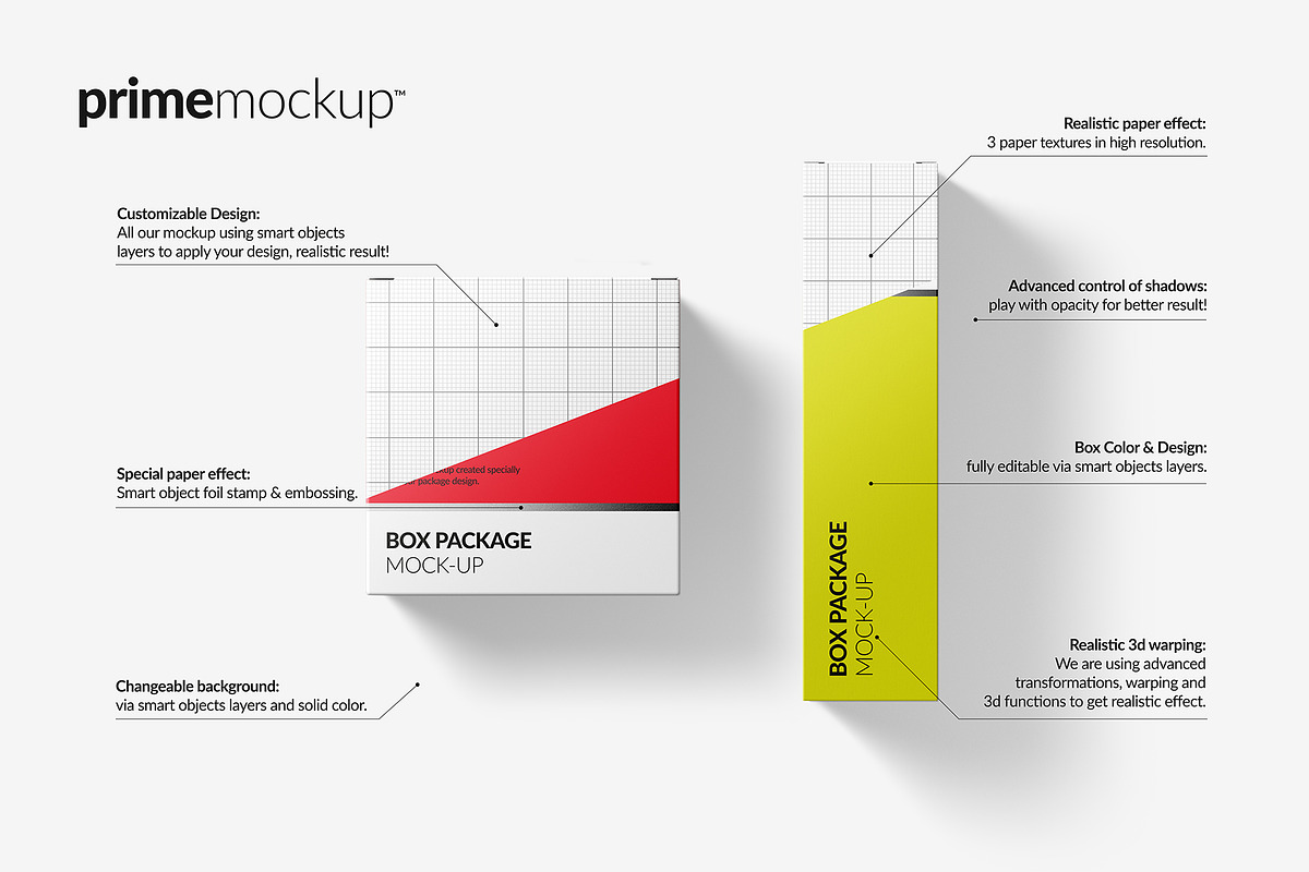 Cardboard Package Box Mockup Bundle, a Merchandise Mockup by PrimeMockup (Photo 3 of 7)