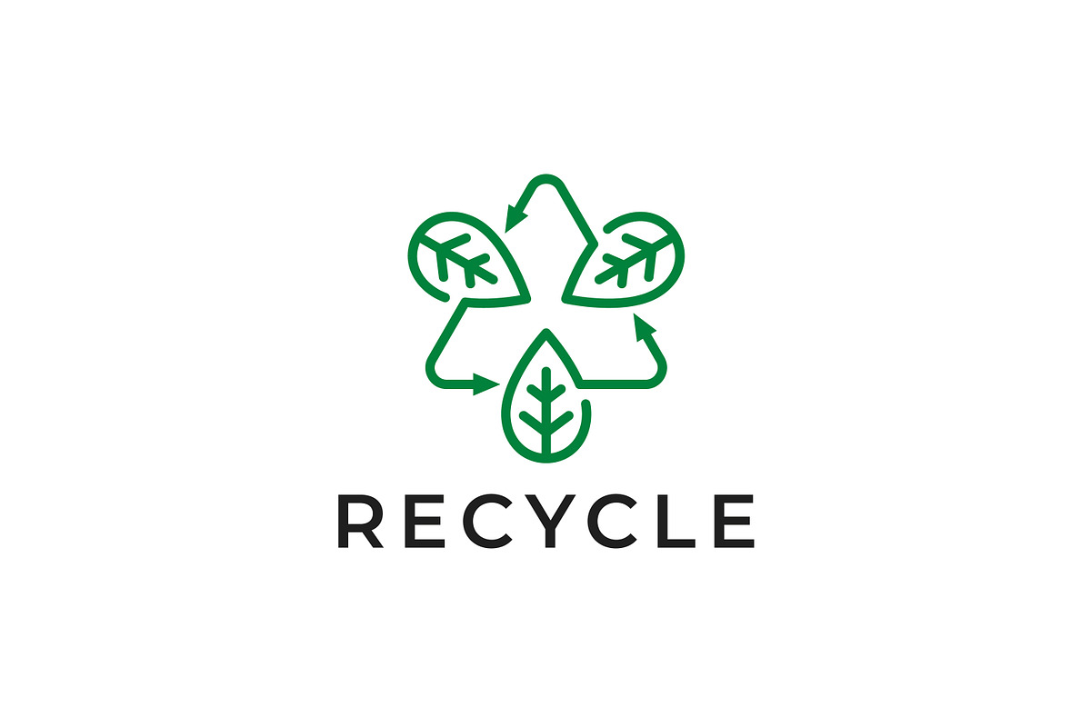 Recycle Leaf Natural Organic Logo, a Branding & Logo Template by Signatoro (Photo 1 of 3)