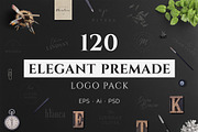 120 Elegant Premade Logo Pack, a Branding & Logo Template by XpertgraphicD (Thumbnail 1 of 21)