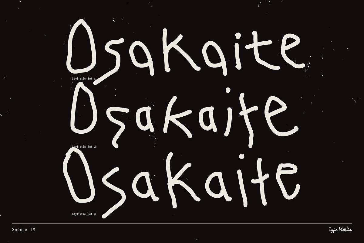 Sneeze TM – True Scribble, a Handwritten Font by Type Mania (Photo 5 of 11)