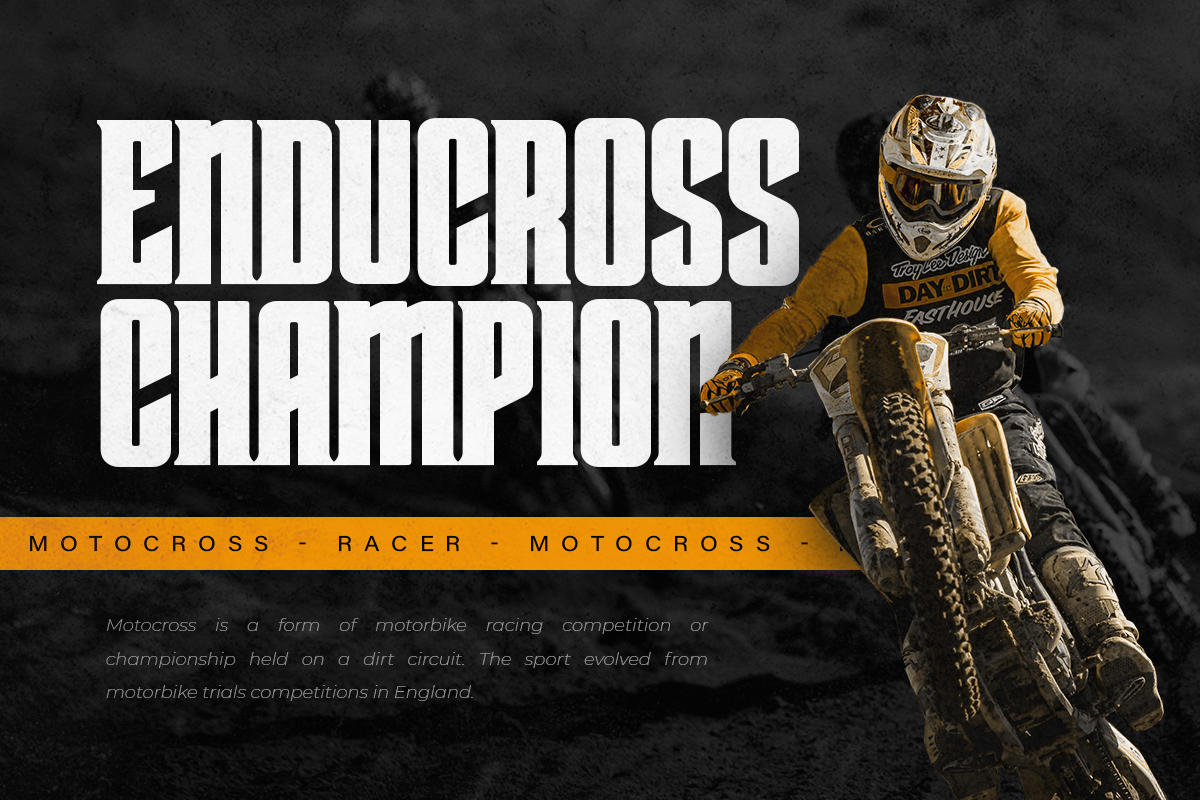 Crosride - Sport Display Font, a Sans Serif Font by Gilar Studio (Photo 6 of 14)