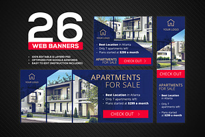 Banners Pack 26 sizes for Google Ads
