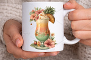 Whimsical Summer Tropical Drink PNG, an Illustration by Canvas Craft (Thumbnail 5 of 7)