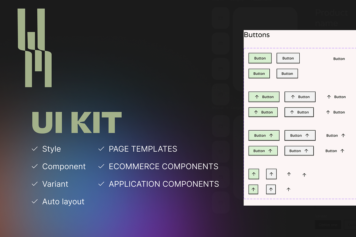 Minimal Modern UI Kit – Figma Design, an UI Kit Template by MD.HAMZA.DESIGNS (Photo 1 of 8)
