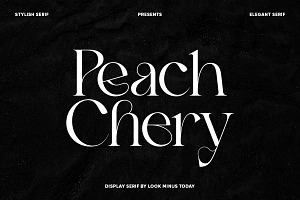 Peach Chery | Display Serif Font