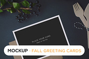 Fall Greeting Card MockUp, a Print Template by tomodachi studio (Thumbnail 1 of 3)