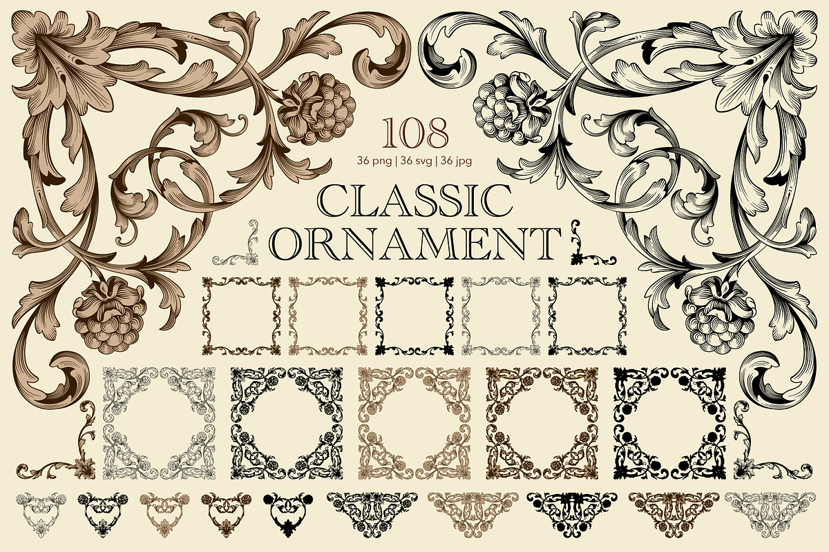 Frames and Borders Decorative vector, an Object Graphic by Samira (Photo 1 of 6)