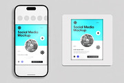Instagram Social Media Post Mockup, a Social Media Template by studiogstock (Thumbnail 1 of 2)