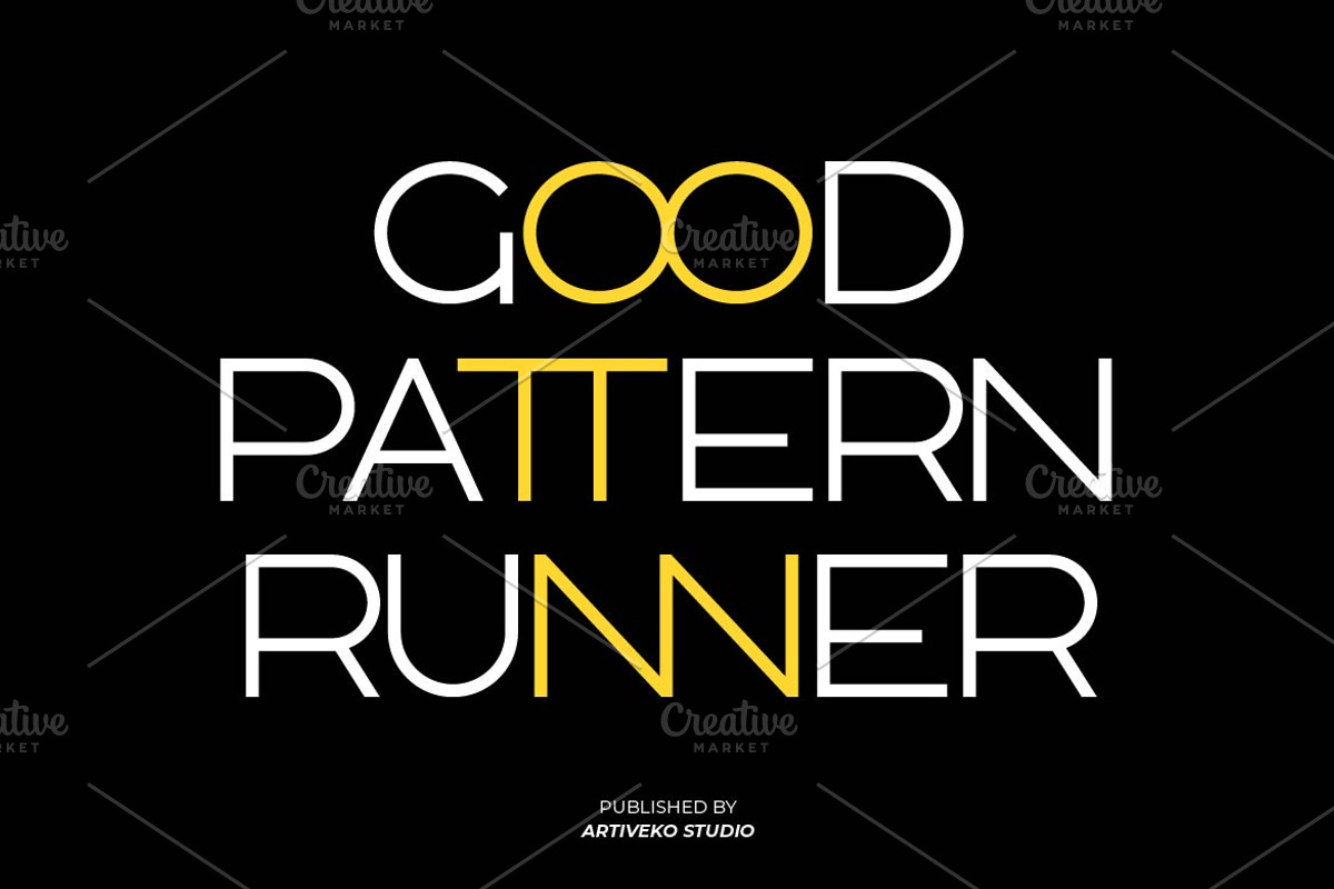 Teratte Minimalist Logo Font, a Sans Serif Font by Artiveko (Photo 4 of 10)
