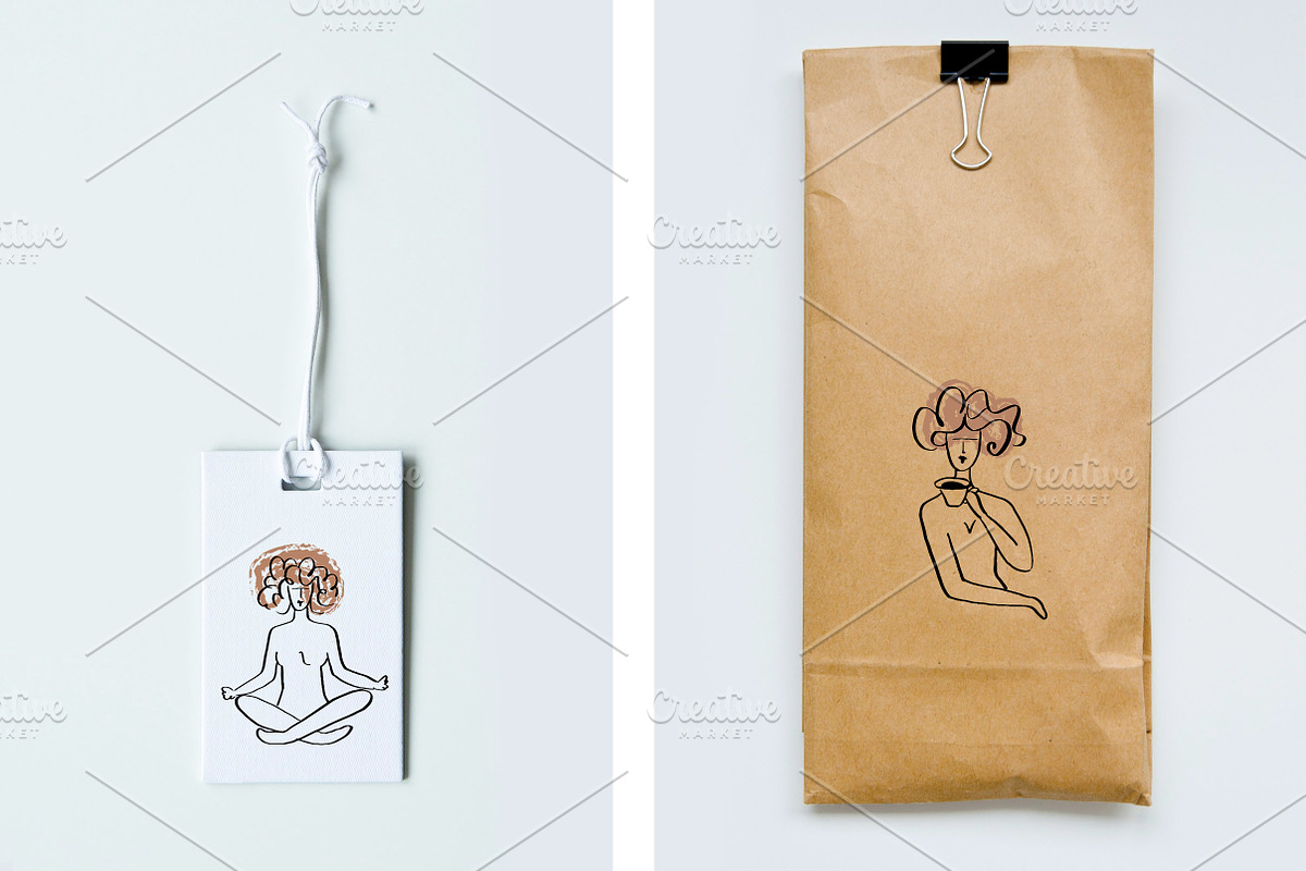 Set of 12 illustrations about woman, a Person Illustration by Lyolya Profitrolya (Photo 3 of 3)